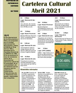 Cartelera Cultural Las Tunas. Abril cartelera-cultural-las-tunas-abril