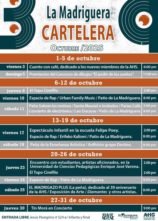 Programación de La Madriguera dedicada al aniversario 39 de la AHS programacion-de-la-madriguera-dedicada-al-aniversario-39-de-la-ahs