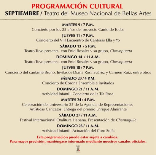 Septiembre en el Museo Nacional de Bellas Artes septiembre-en-el-museo-nacional-de-bellas-artes